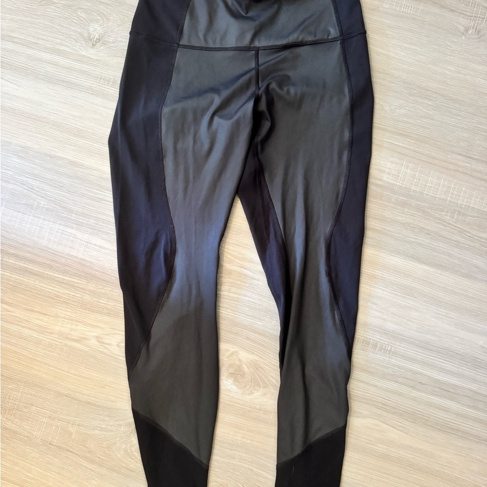 lululemon athletica Black and Gray Leggings